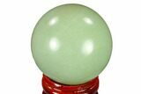 Polished Green Aventurine Sphere - China #116003-1